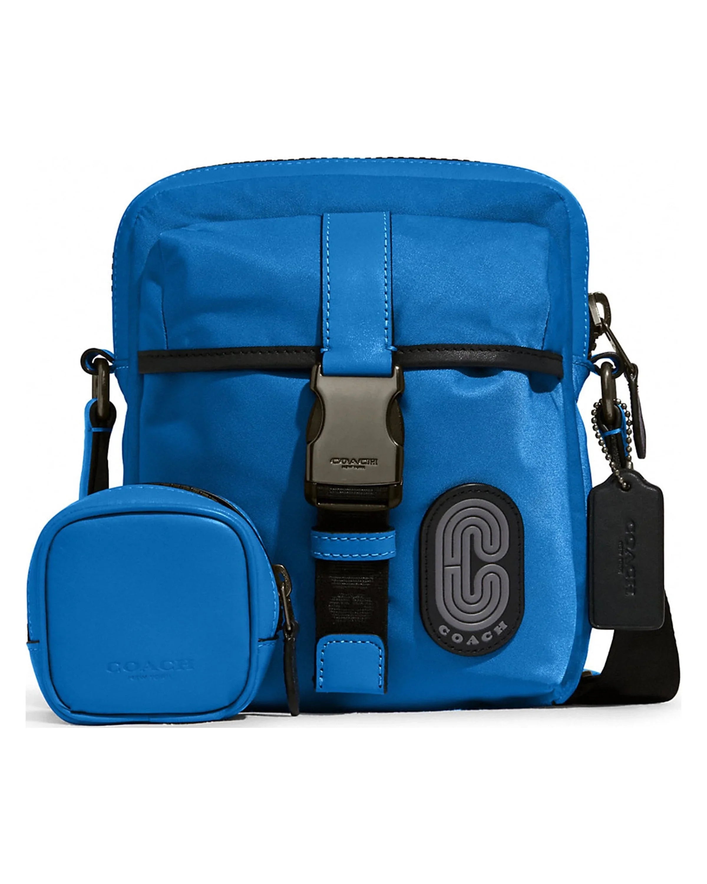 Bag Max Blue) Men's Crossbody Coach (Bright Nylon