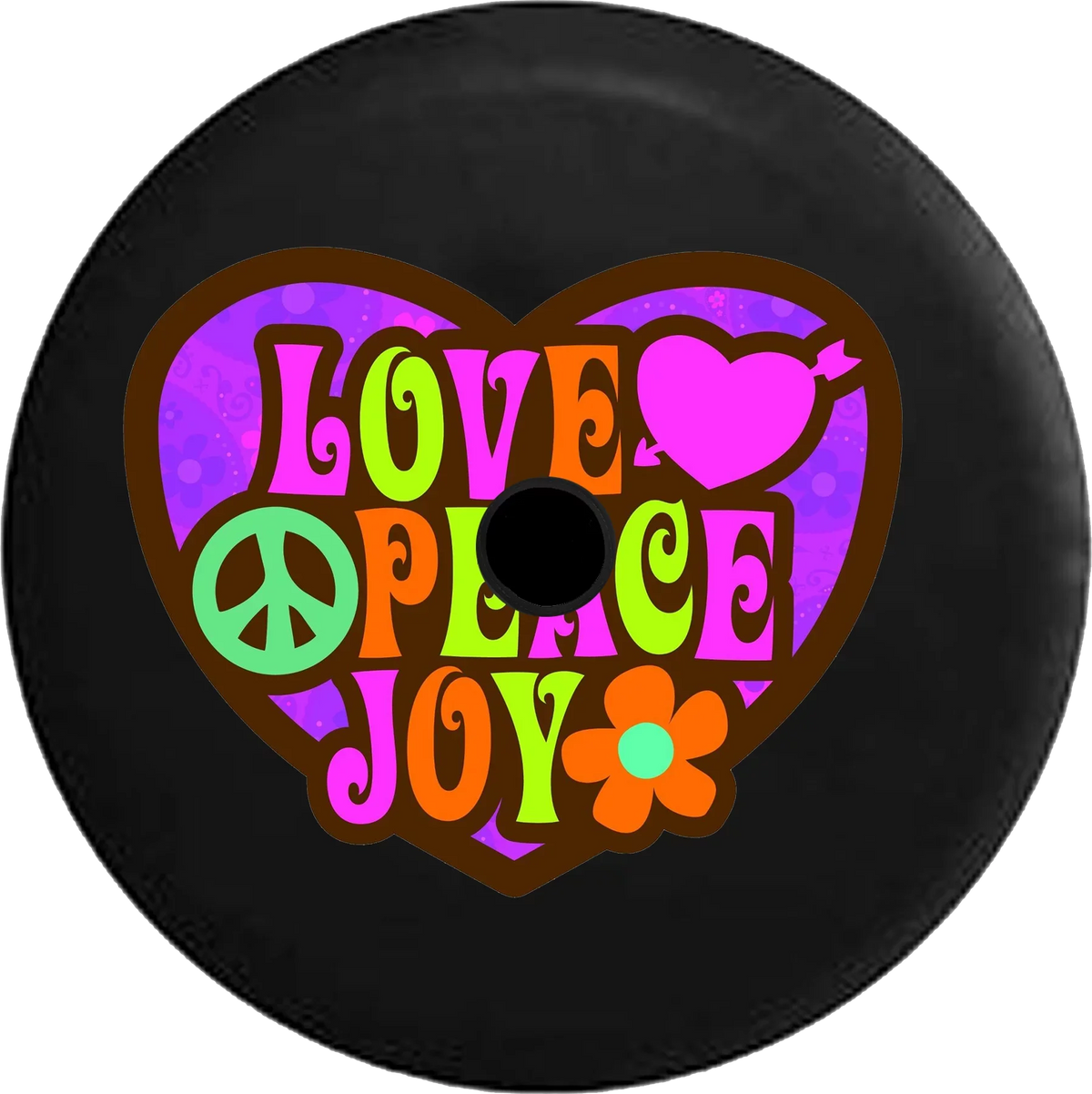 for Wrangler Heart Joy Flower Spare Cover Camera Heart JL 2018 RV 2019 Peace Inch Backup Jeep Tire Sign Love 32