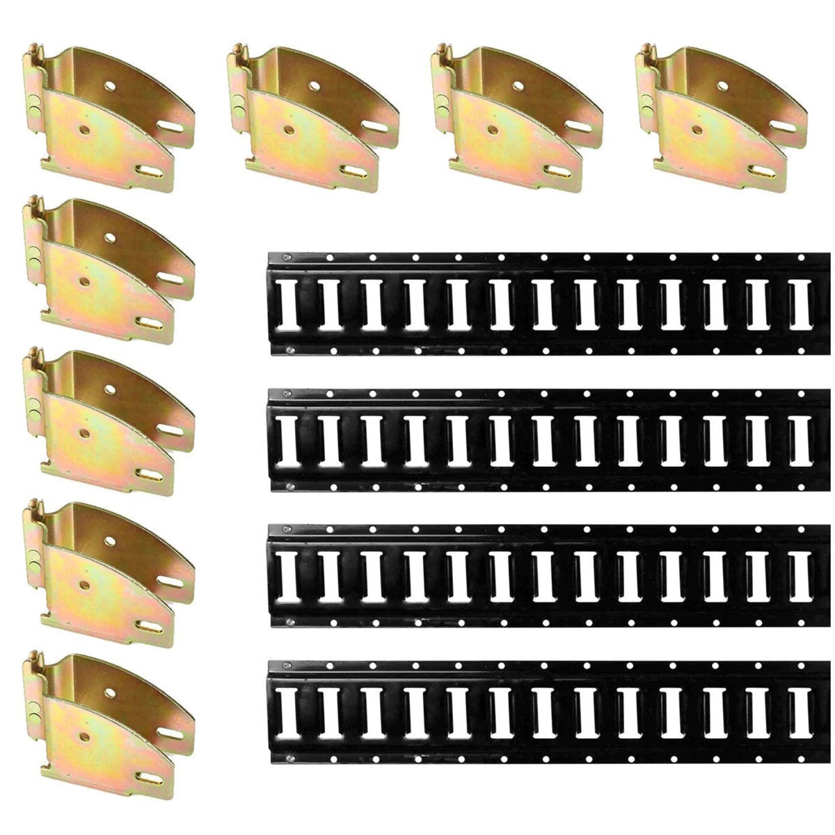Wood - Sockets Track Pieces: Kit Rails Cargo 12 DC Track Mall Black 4 & E Shelving ft Beam E Track E