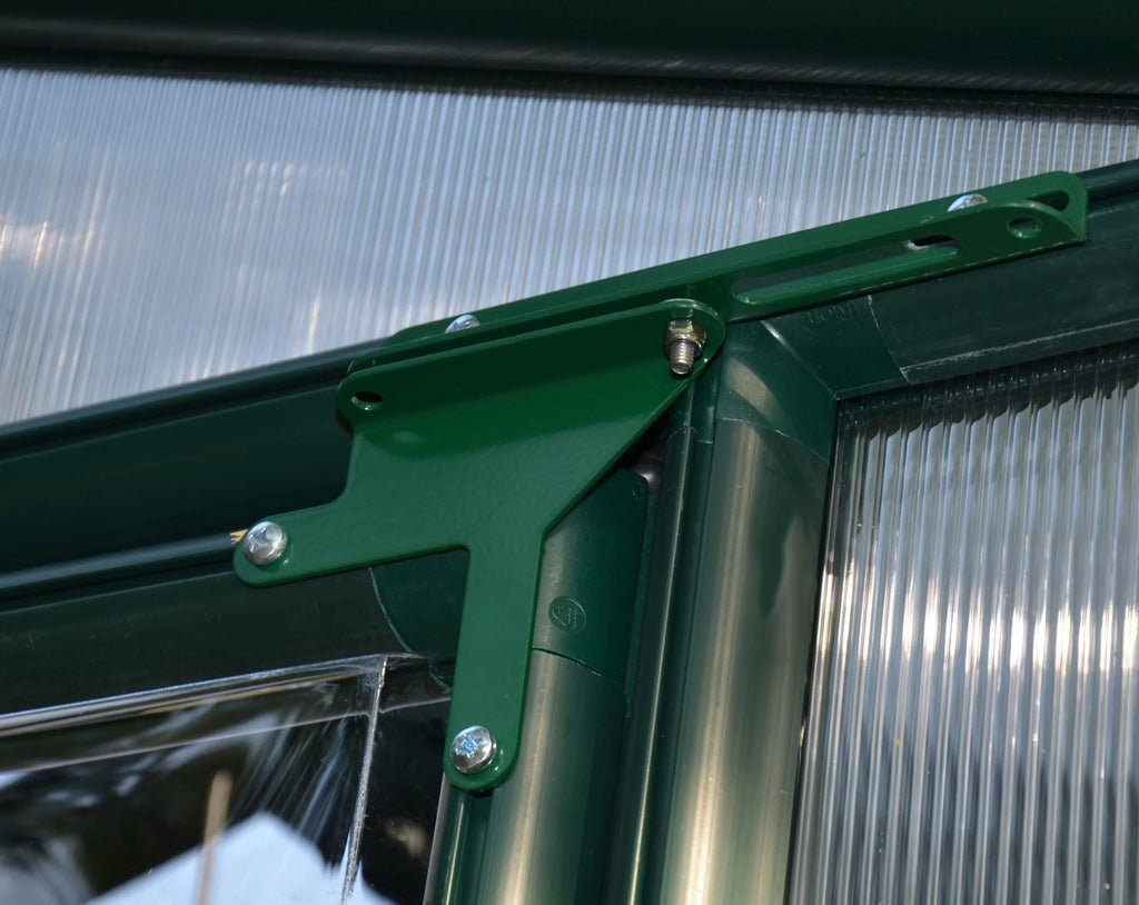 Clear Walk-In - Palram Green Roof Greenhouse Vents - - 8' Grand x 2 Canopia 12' with Gardener