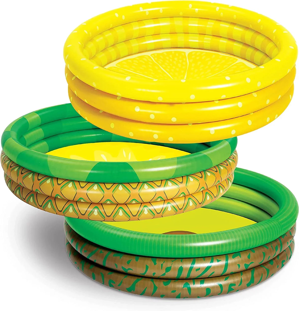 Inflatable Summer 3 Fun Pool Kiddie Pit Inflatable Water Pool Avocado 45 Lemon Packs Kids Pineapple Pool 10 X Set Swimming Ball Pool Pools for Kiddie Baby
