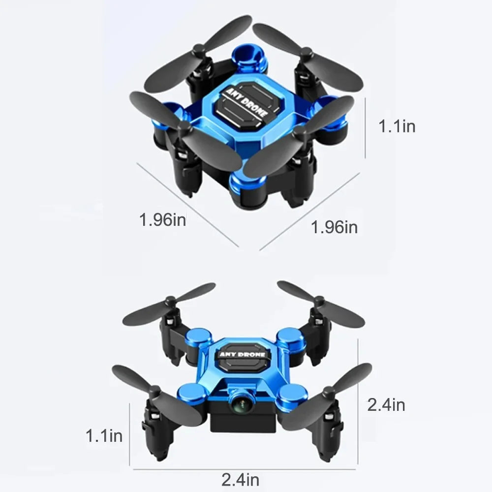 HD Beginners RC Suitable One Camera Drone Flip K04 Drones RC for Gift Quadcopter Land Key for Toys Aircraft Headless Foldable Kids, 360° Hovering Auto Mini