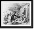 Framed 17-7/8" filling on River,. fresh the Columbus Spring Print, 1871]: with [Dominican Seamen water, Historic The Diago 21-7/8" Republic, x Ozania casks