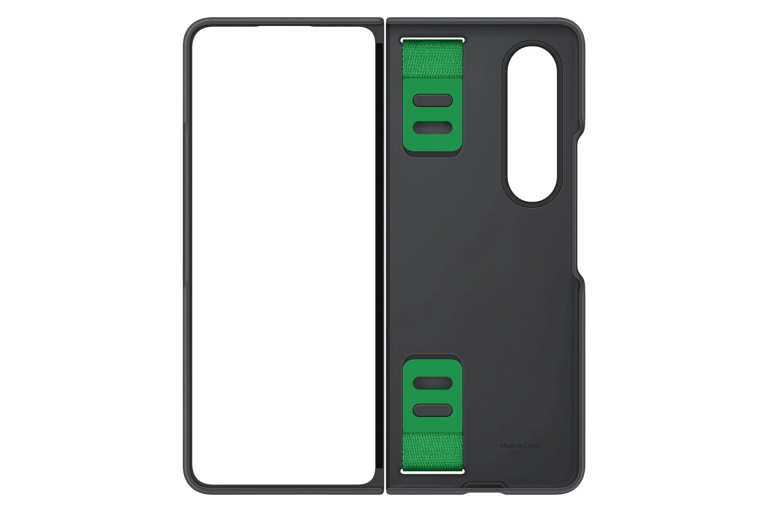 Silicone Black Samsung Galaxy Fold4 Case, Grip Z
