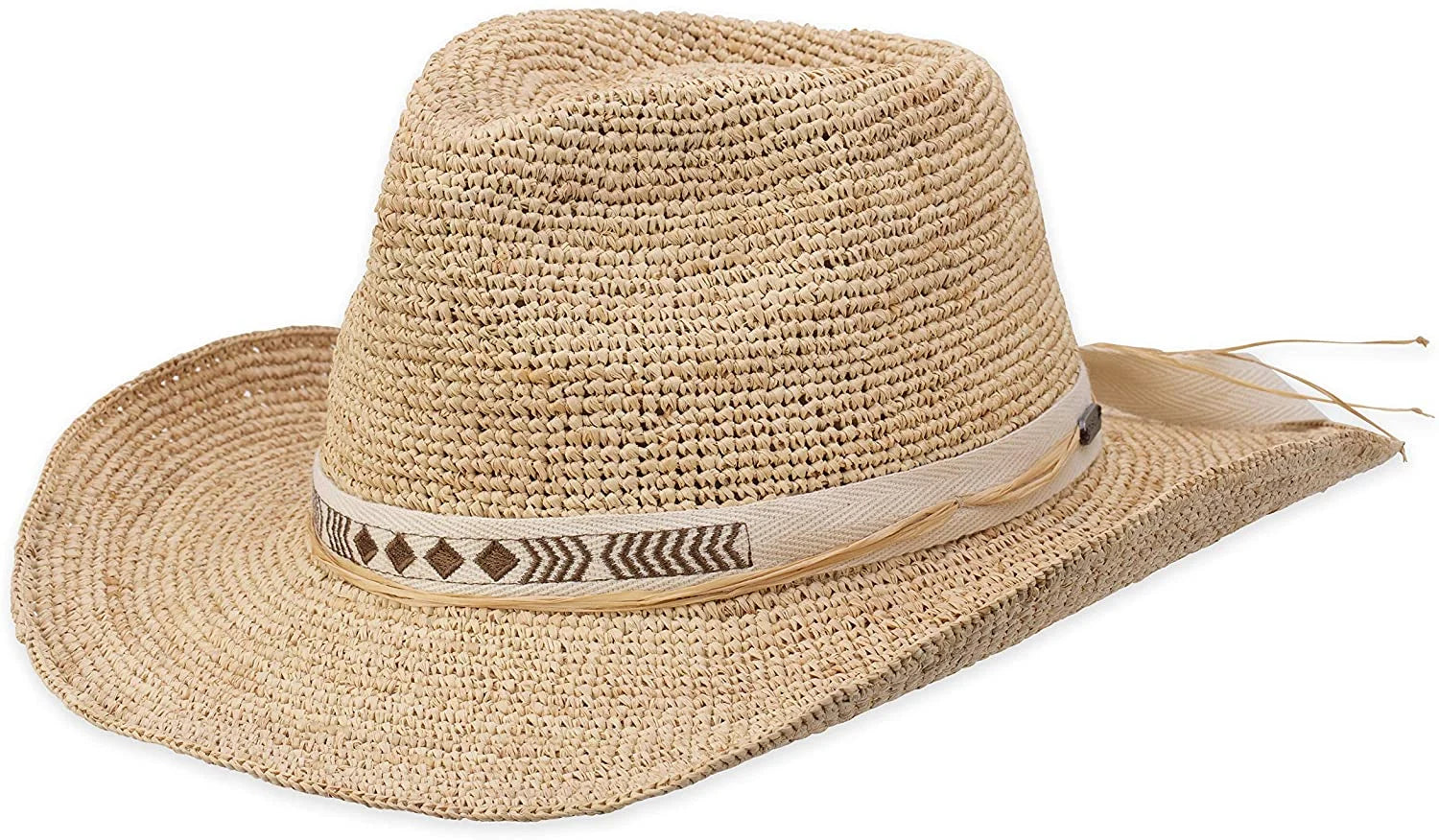 Sun Woven Straw Standard Size Janis One Whicker Women's Hat, Pistil