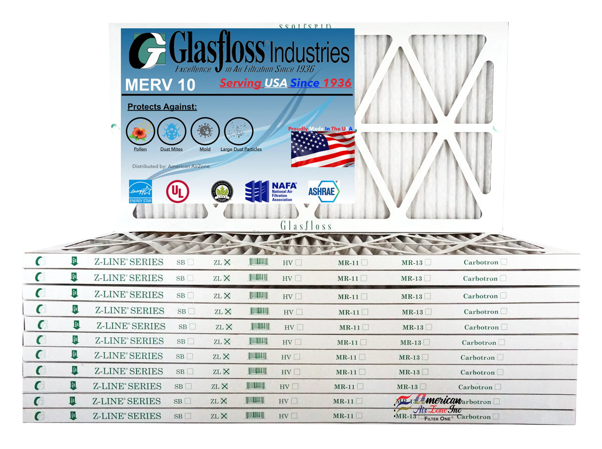 '-Qty:12 inch) Glasfloss 10 in 29.5x7/8 (Actual 13.5 - Air 14x30x1 - Made Size: USA MERV - Filter Furnace x