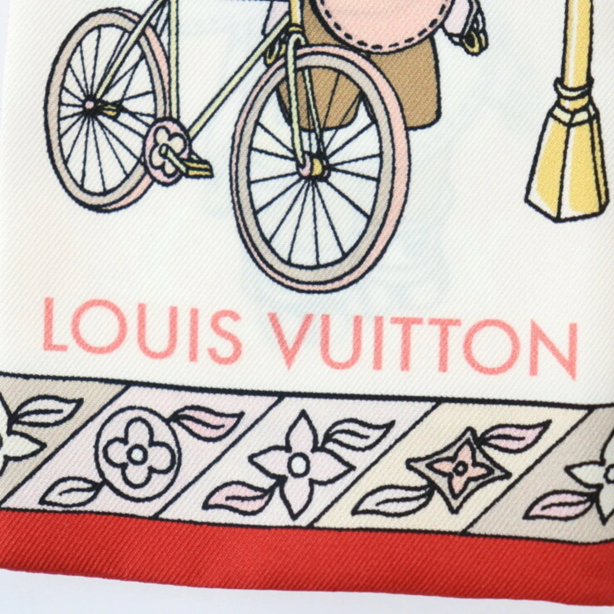 VUITTON Seek Scarf Hide Bandeau Rose and (Like Silk LOUIS Multicolor Vuitton Pre-Owned M77780 Monogram Vivienne New) Ribbon