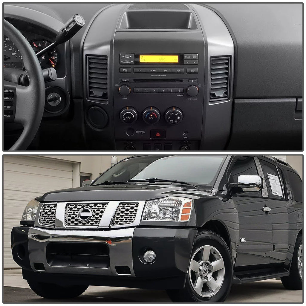 Speaker Motoring Instrument Bezel Style Nissan Console Armada Center Factory DNA For with XE Panel Lid Dash 2006 ZTL-Y-0162 05 Titan SE to 2004