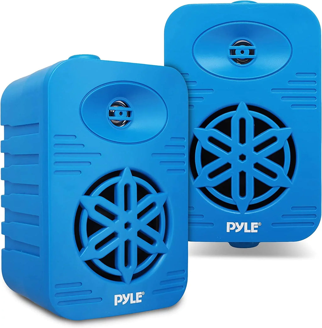 '- Indoor/Outdoor Compliance 1/2” Tweeter System Polymer (Blue) High 4” Speaker 2-Way