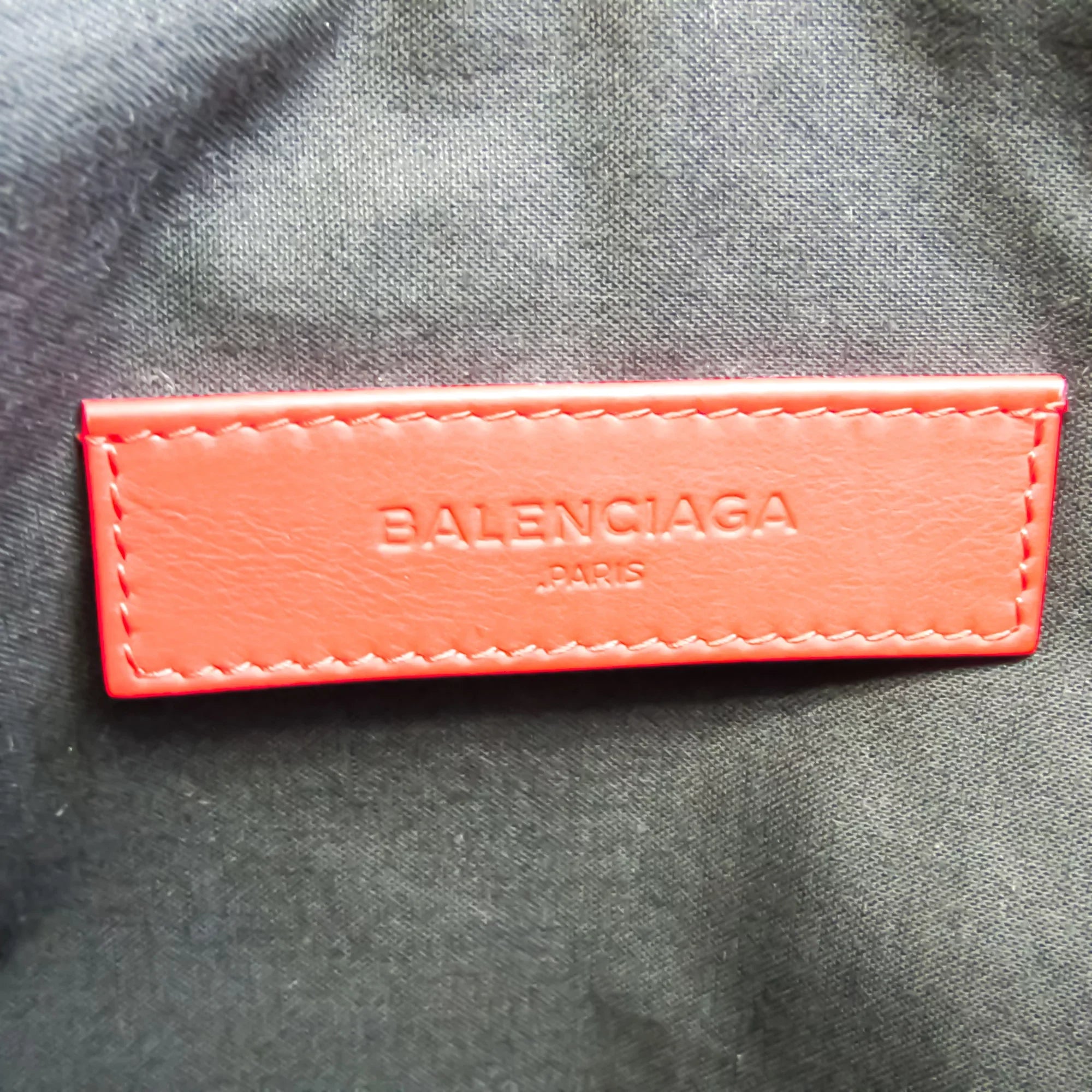 Red Clutch Bag Balenciaga Pre-Owned Leather Color 273022 (Good) Women's