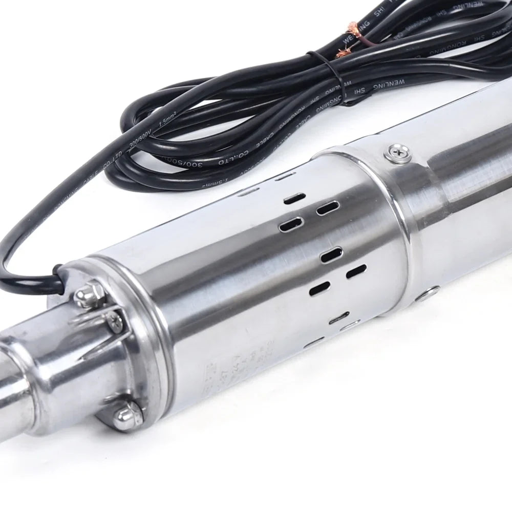 Screw Head 370W Pump Solar for Stainless Irrigation Pond Pump Farm Solar Well Water Deep Pump 24V Submersible