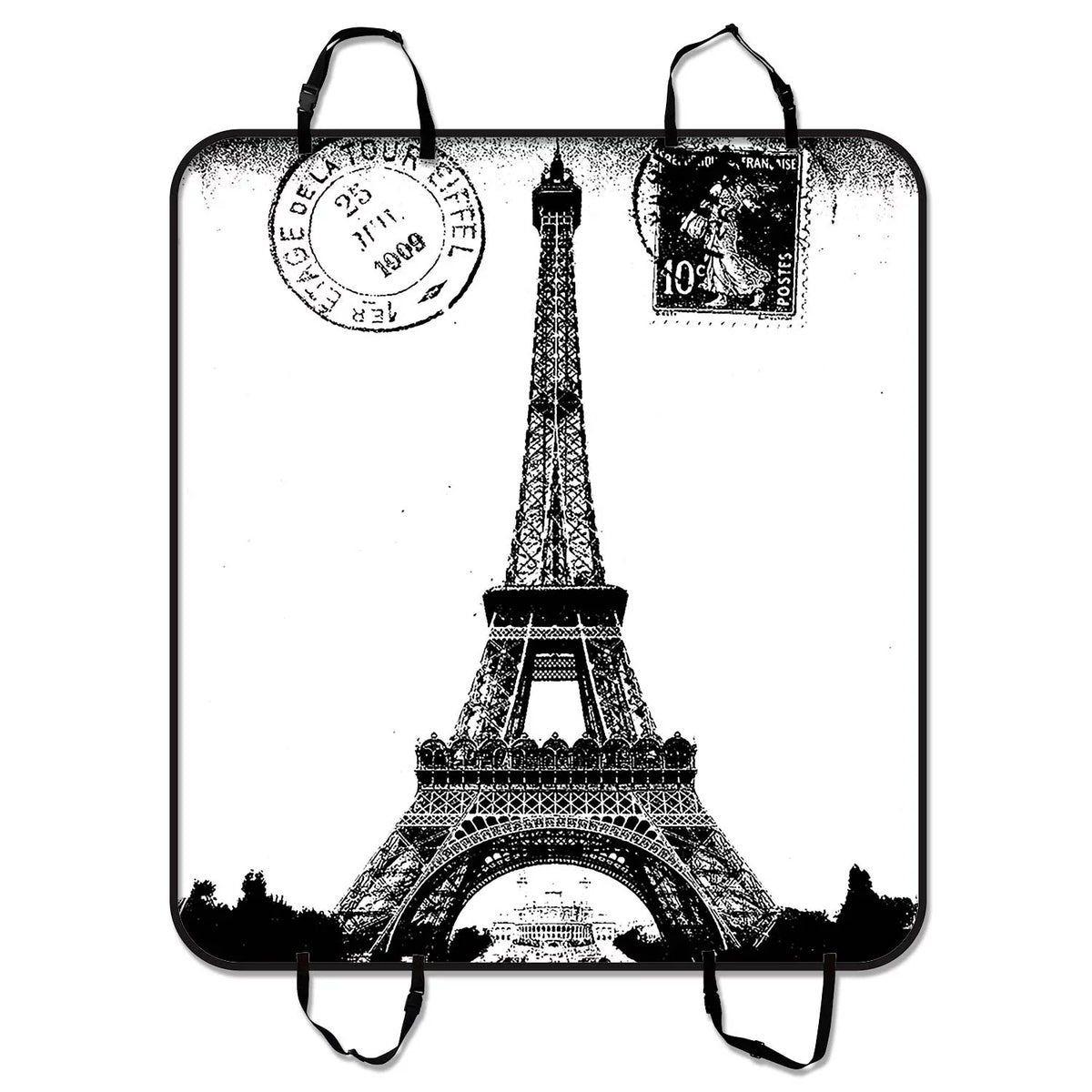 Pet Mat Mat Cargo Trunk Mat Tower Eiffel Seat Trucks and For 54x60 Car Dog Black Seat City Frech Car White Hammock Paris SUV Cars GCKG Cover of Love inches
