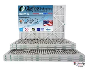 x - 10 Furnace 27.5x7/8 (Actual in Filter -Qty:12 Air MERV 23.5 24x28x1 - Made Glasfloss inch) USA Size: -