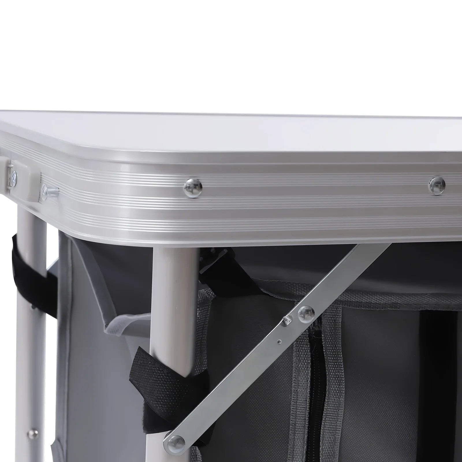 Camp Tailgating Picnic Folding Height Storage Indoor Compartment Table Kitchen Backyards Outdoor with Camping Adjustable BBQ for Table Table Lightweight Perfect