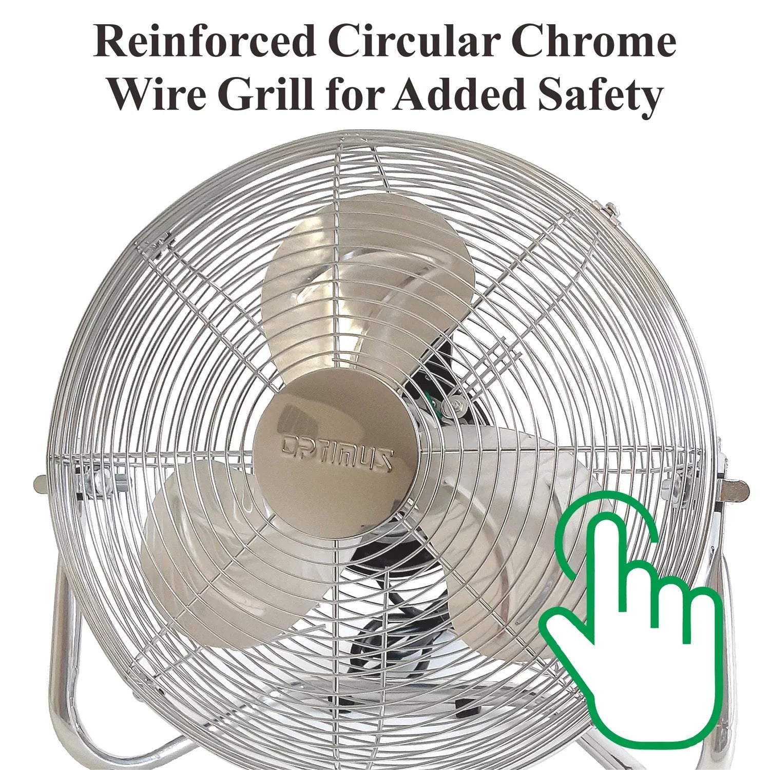 3 Inch Duty F-4122 Fan, Heavy Speed Industrial Aluminum 12 Chrome Optimus