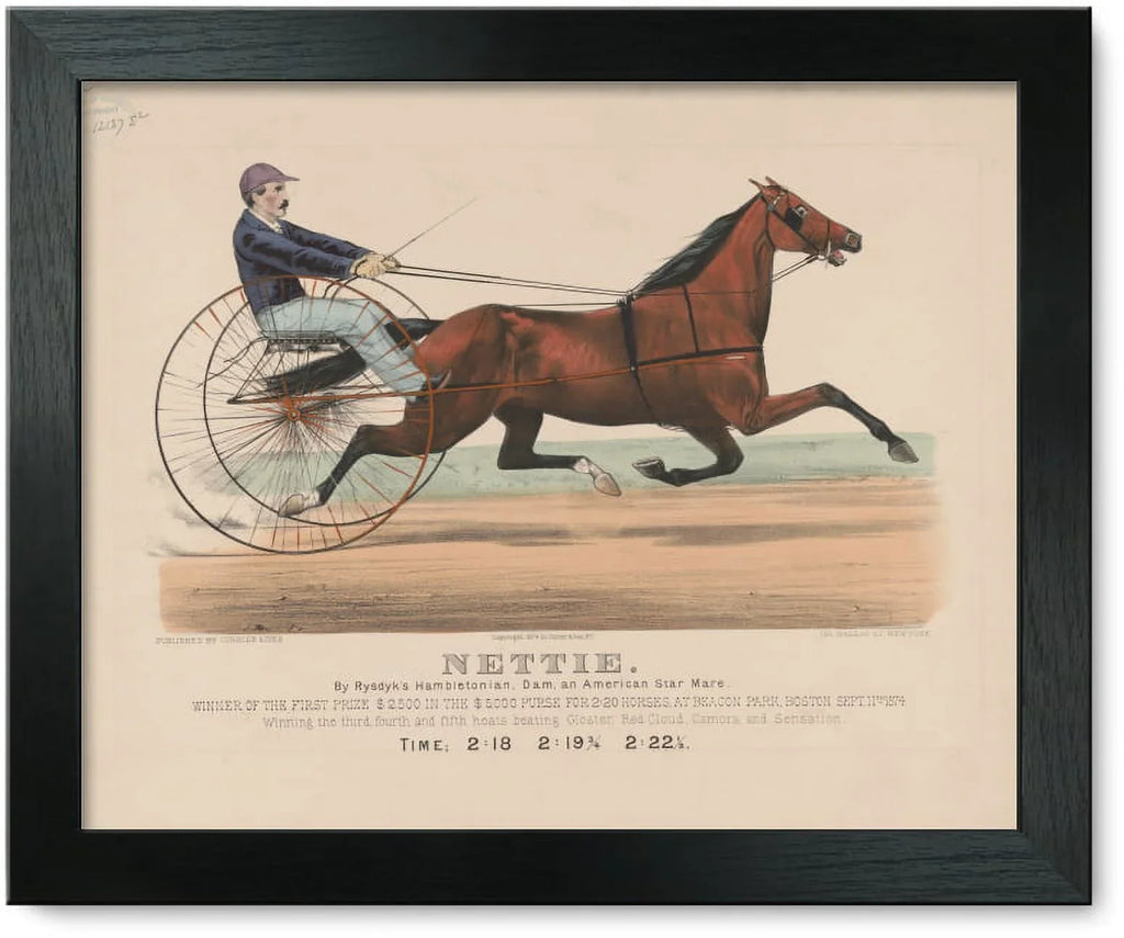 Rysdyk's Dam, By American 1874 And Framed Mare, Star Print: Hambletonian, Nettie: