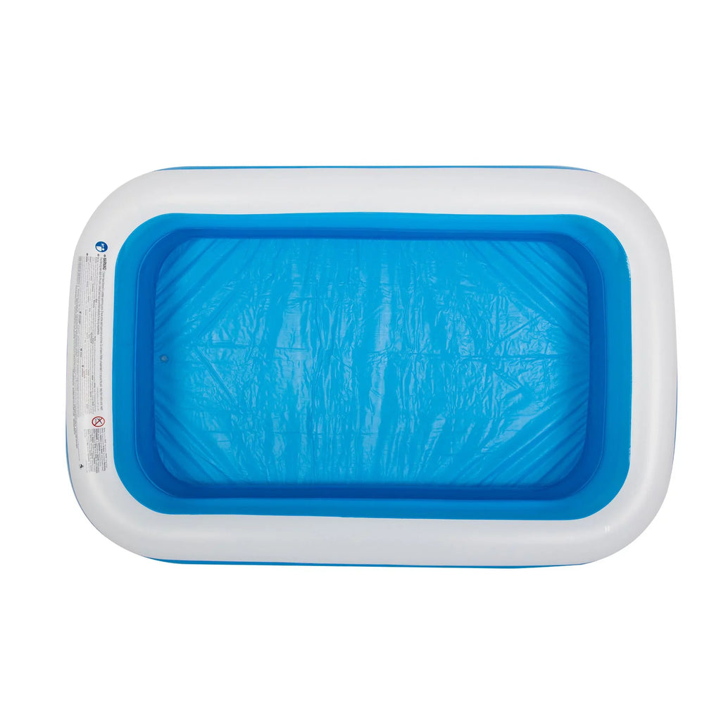 8.5' and Swimming White Rectangular Pool Blue Inflatable