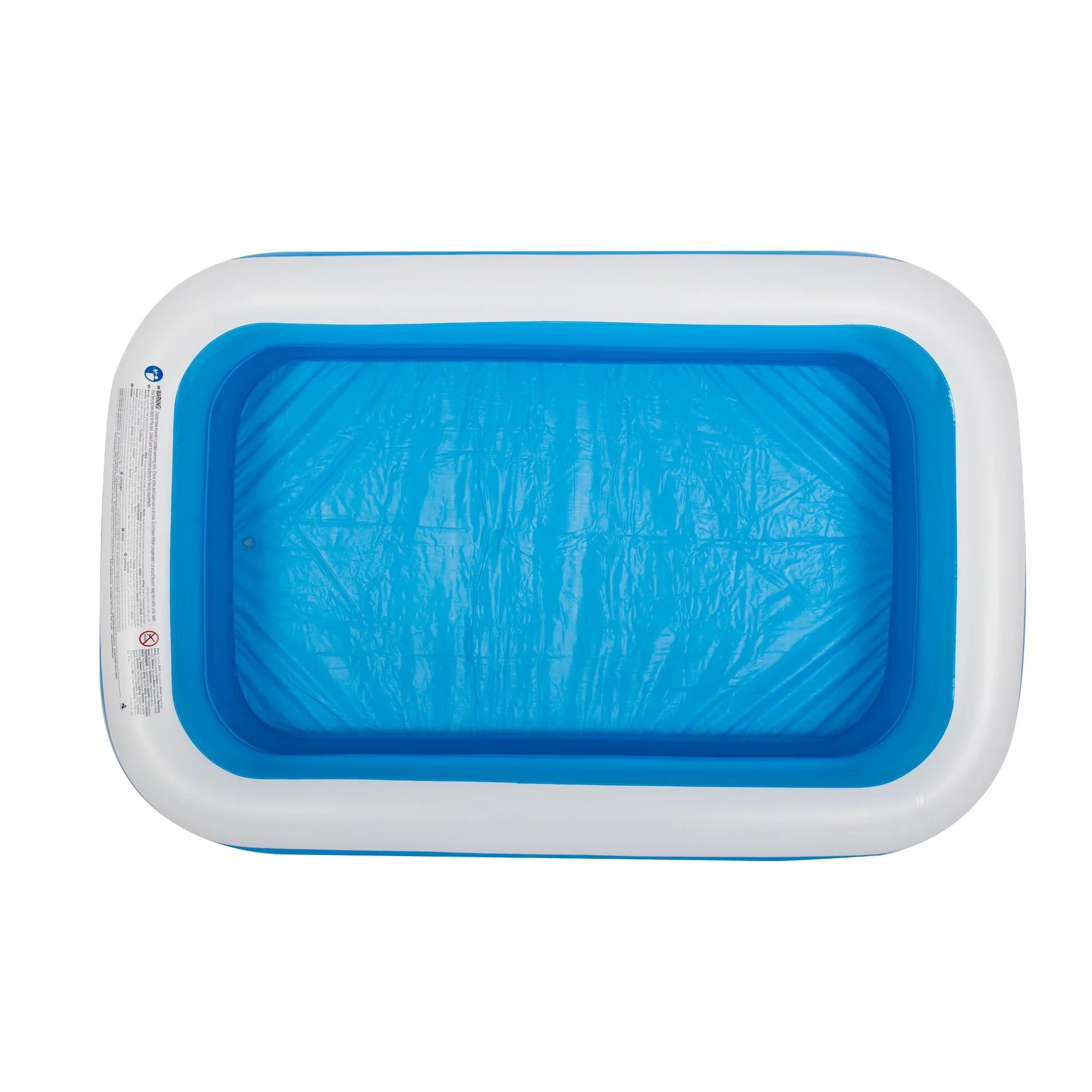 8.5' and Swimming White Rectangular Pool Blue Inflatable