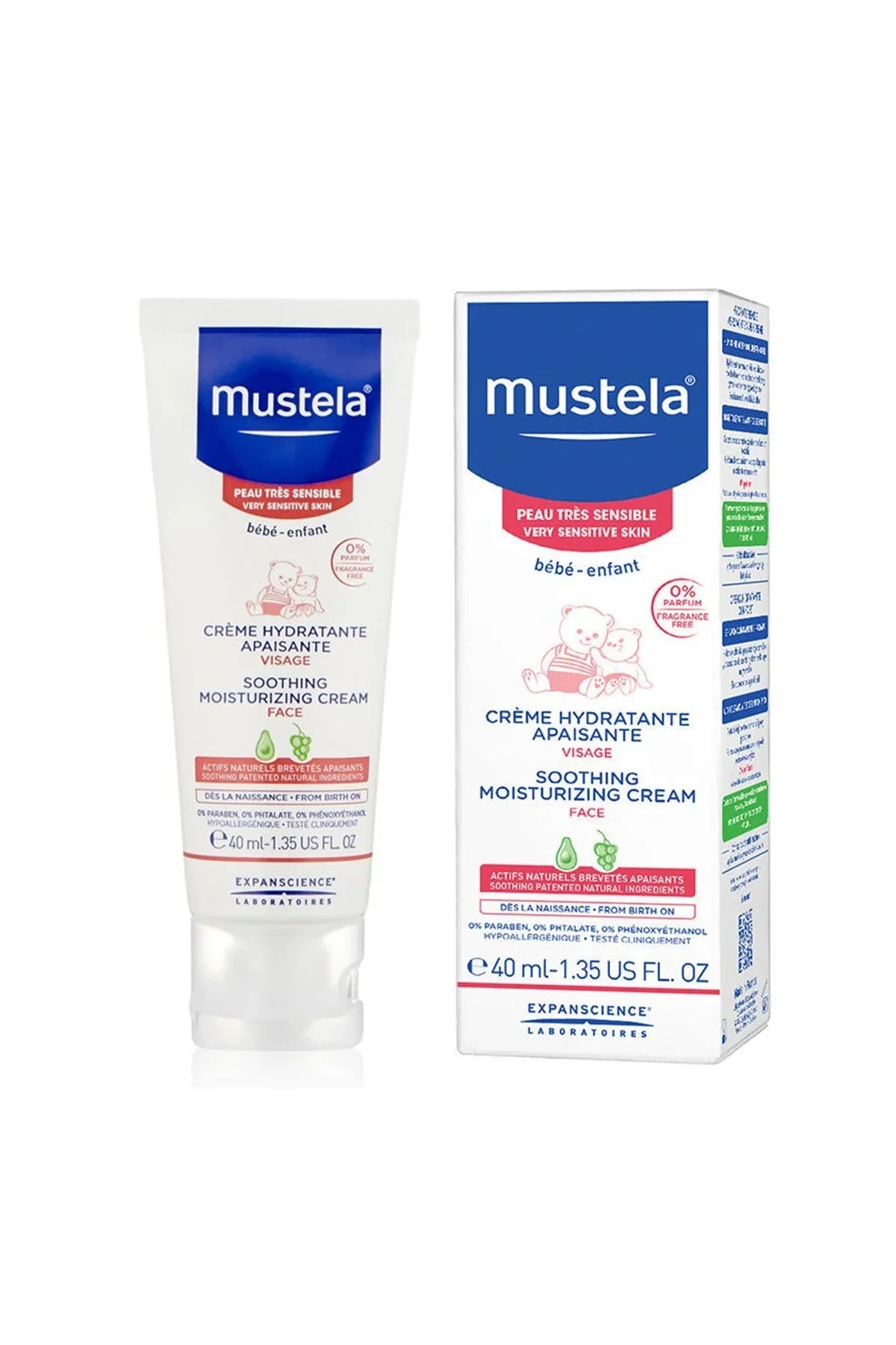 MUSTELA 40 ML SOOTHING MOISTURIZING FACE CREAM