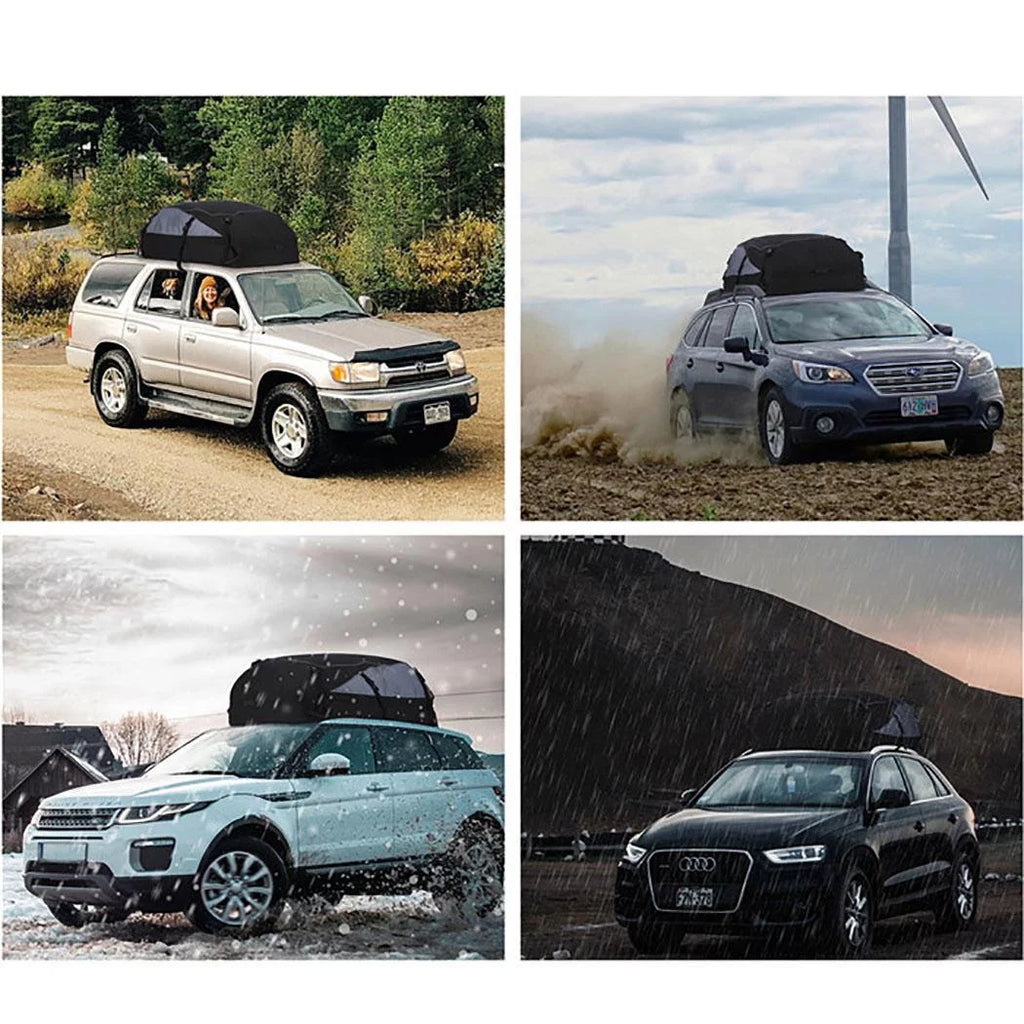 ft Car Adnoom Bag Cargo Car 100% Carrier, Car Bag Luggage Rooftop Bag, 16 Cu Black, Soft Sided Orange Roof Carrier Waterproof Top Storage