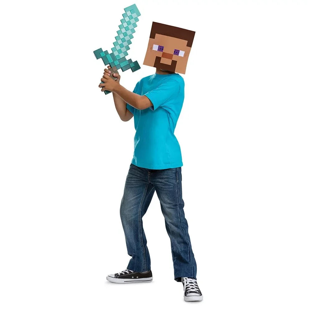 Mask Child Minecraft Set and Accessory Sword