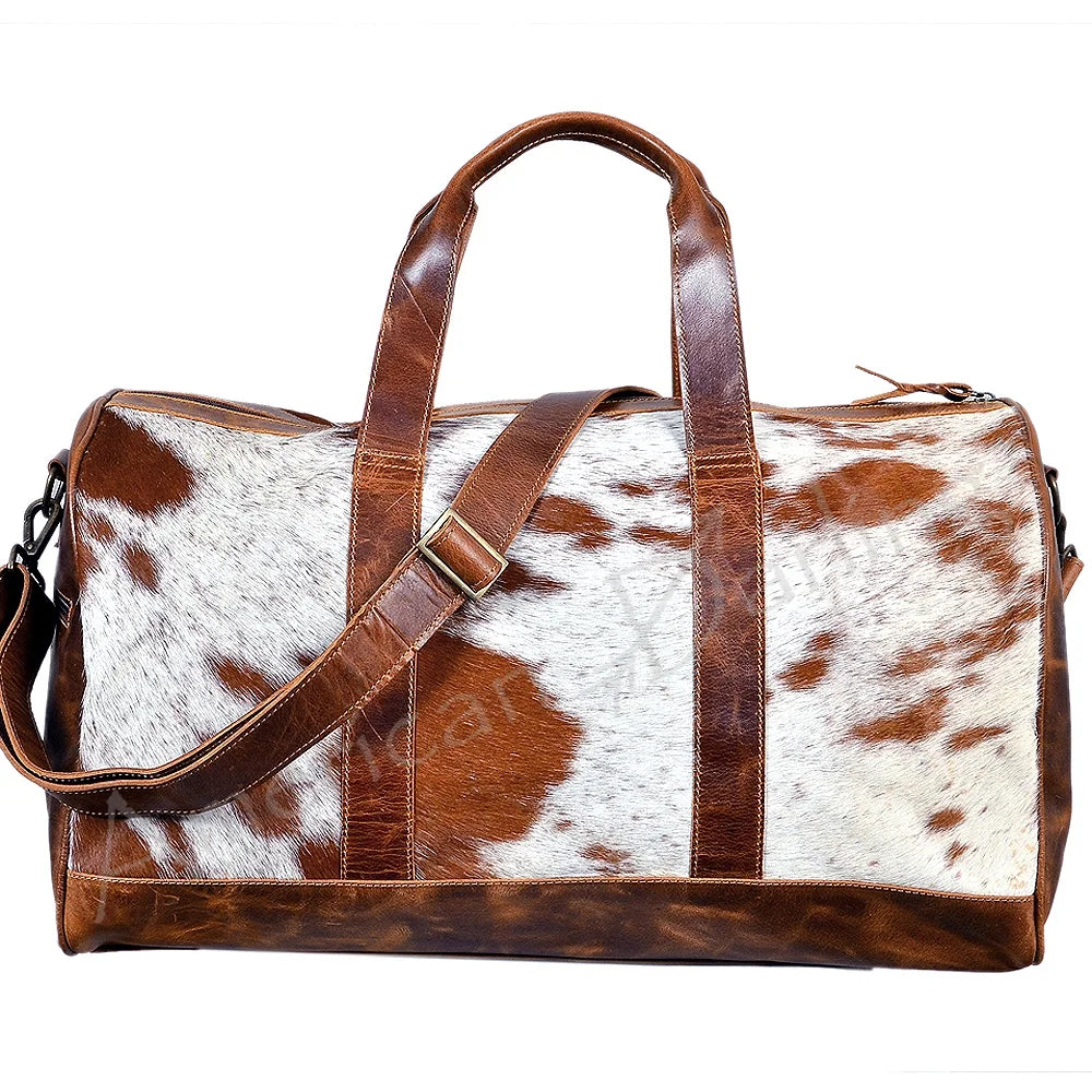 Duffel ADBGS174BRW Western Handbag Darling Purse AD Bag Hair Genuine Women On American Leather