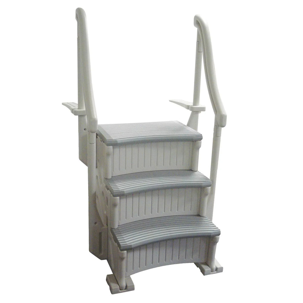Grand Entry Steps Swimming Pool CCXIG Stairs Inground Gray Pack) (2 Confer