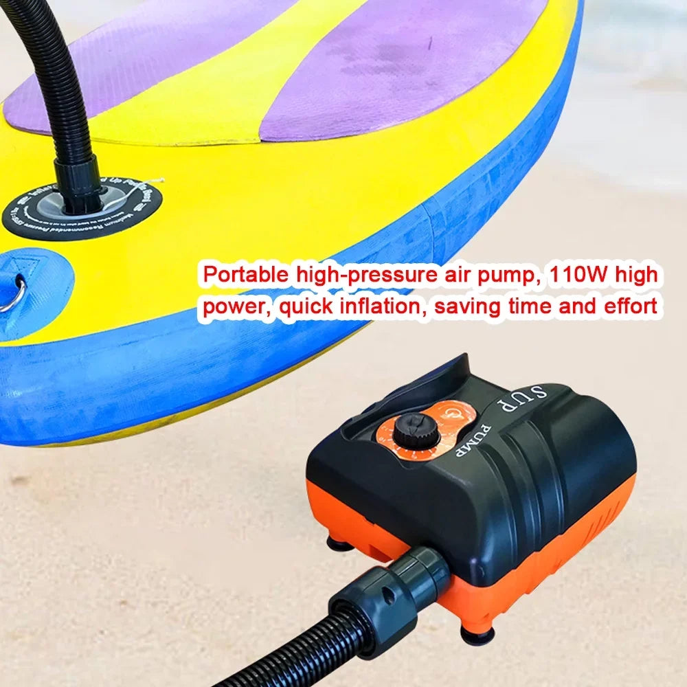 Paddle Intelligent for Electric Boat, Inflatable Air Compressor High 16PSI Pressure Board Pump Tomshoo Pool