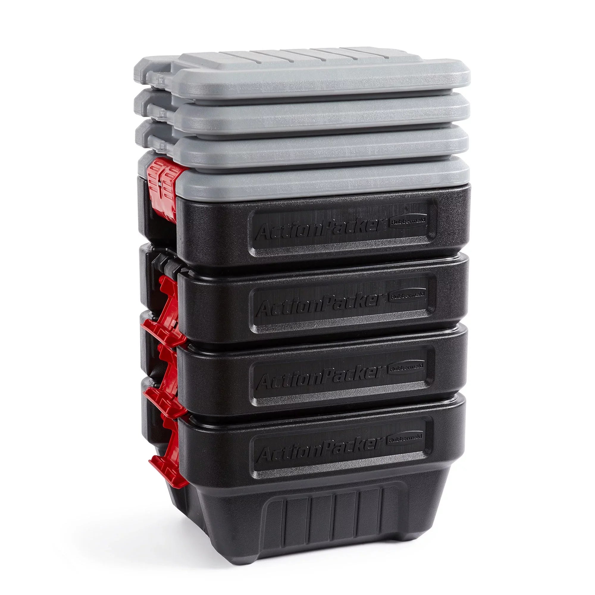 Box Container 8 Lockable Pack) Rubbermaid Latch Storage Gallon Plastic (4