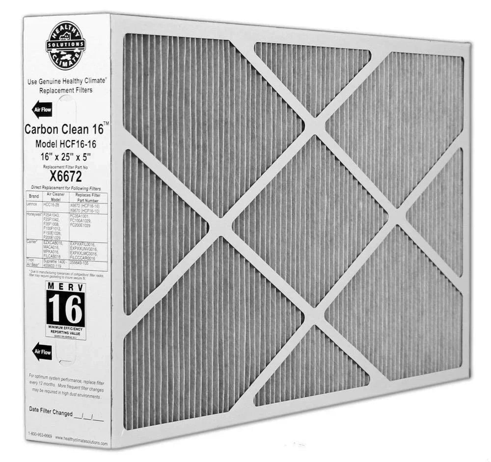 Lennox Merv 16 X6672 Healthy Filter 16x25x5 Climate