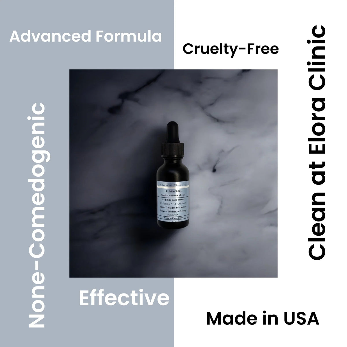 Oil Free Arginine - Soothing - - Acid + Hydrating Arginine Clinic Acid Elora - & Hyaluronic Hyaluronic Serum Arginine + Based Water