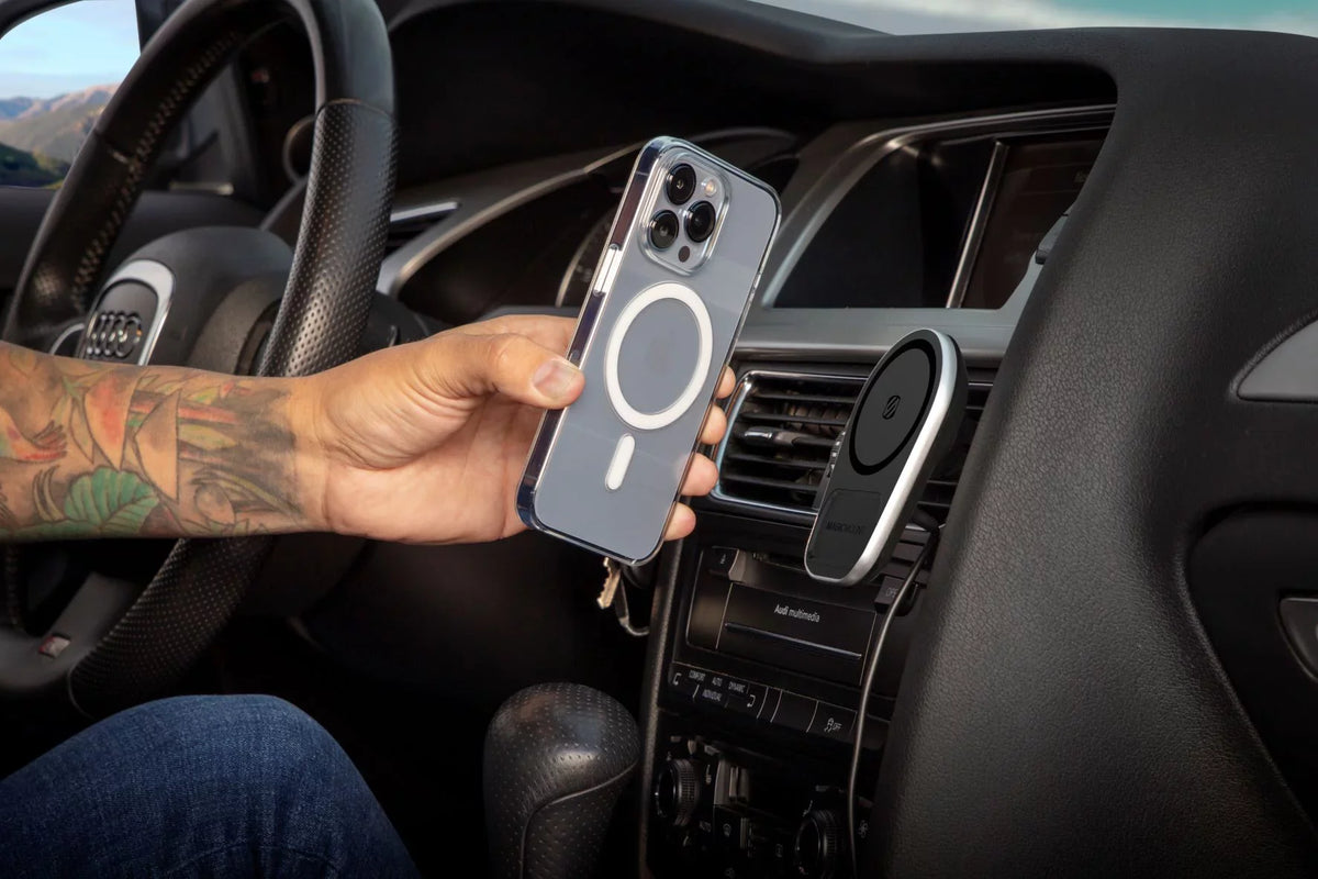 Dash/Vent Mount Magnetic Galaxy Charging W/ MagSafe MPQ5DV-SP1 Compatible Scosche Wireless iPhone,