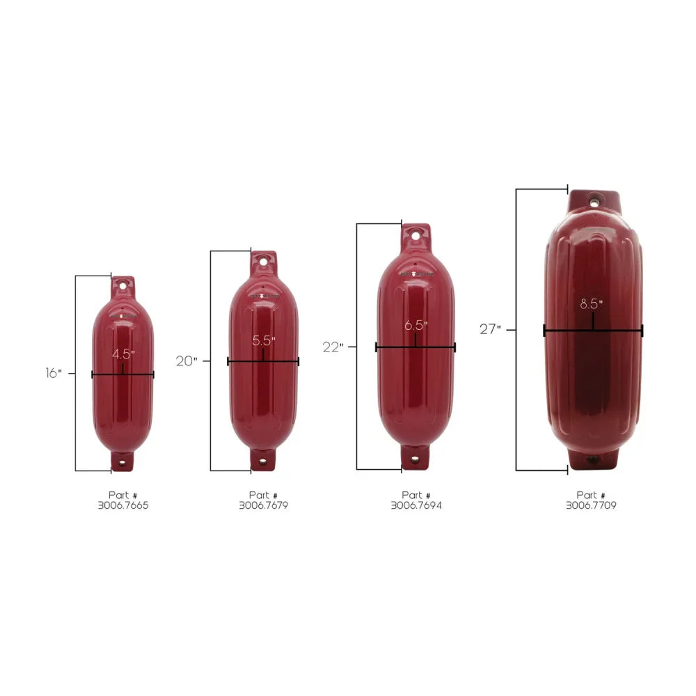 Cranberry 8.5" Max BoatTector 3006.7709 x Inflatable Extreme 27", Fender -