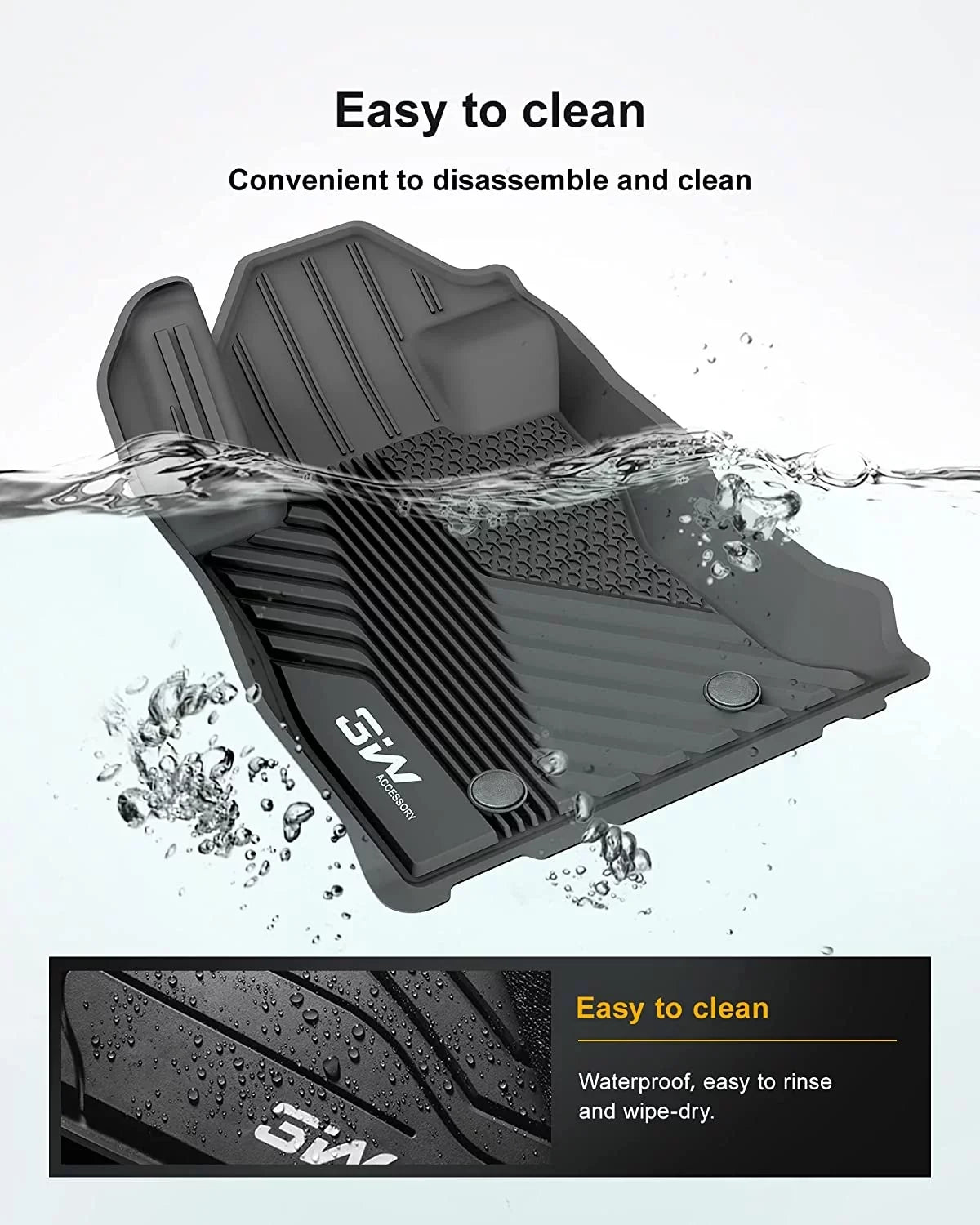 TPE Include & Front Floor Row Black for Floor Weather 1st All Forester Protection Liners Floor Full 2nd and 3W 2019-2023 Automotive Set Subaru Mats Mats TPE Rear, Custom