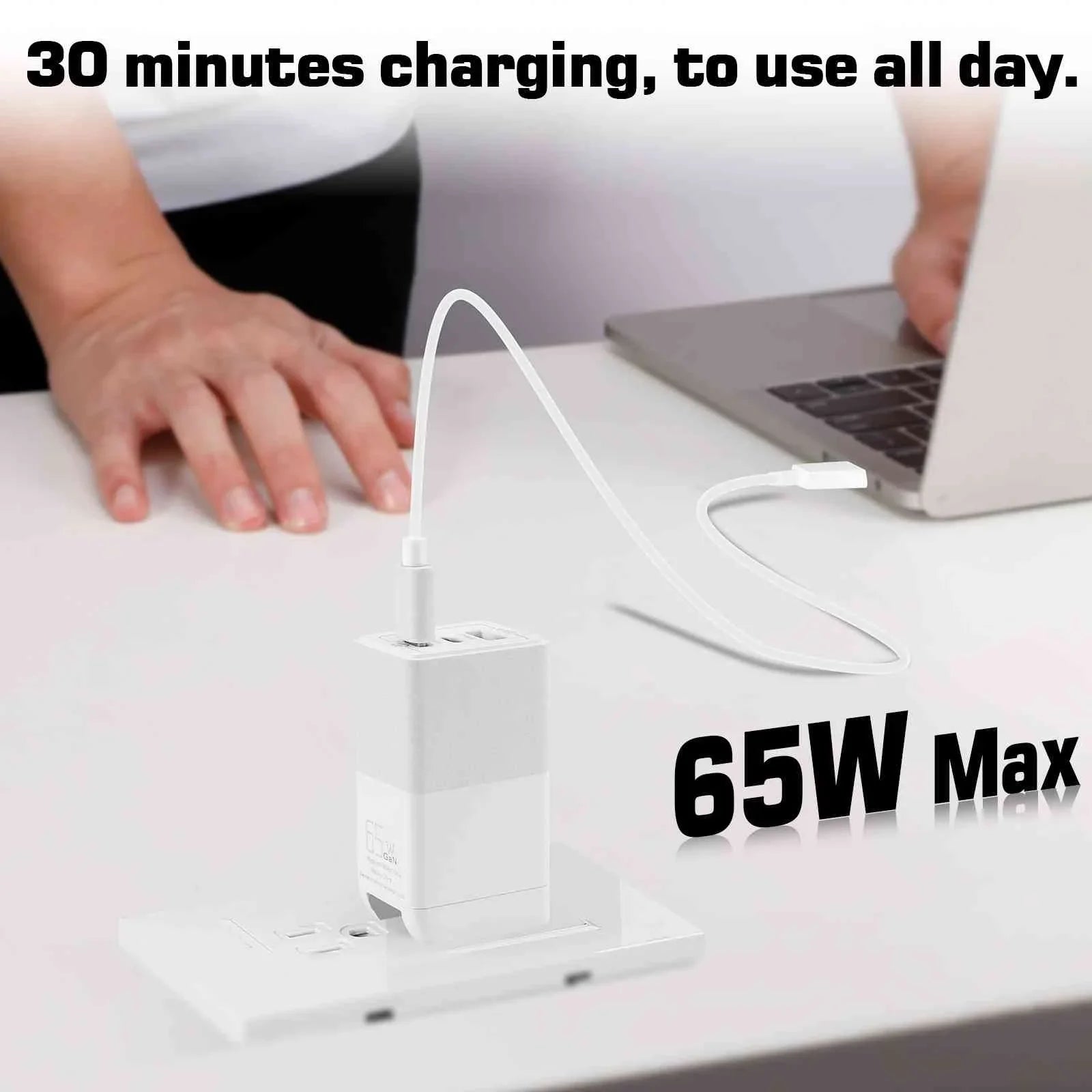 Fast Compatible Tablet MacBook Galaxy, USB Travel 3 iPhone, Xperia Google with UrbanX Z3v/Z3/Z3 LTE/Z2 & Charger USB-C Charging Ports Tablet Dual 65W with Wi-Fi, Compact/Z2 Samsung Pixel, High-Speed
