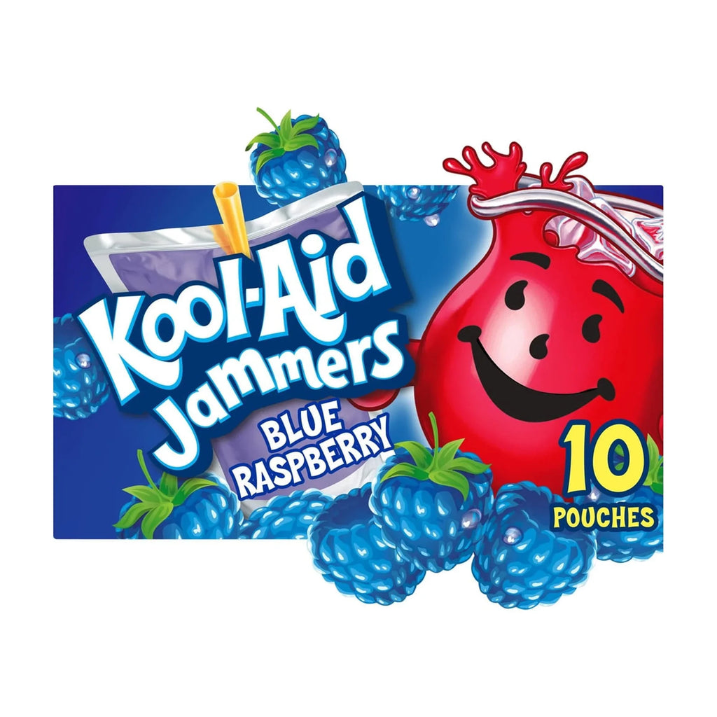 Kool-Aid (Pack Jammers Fruit of 6) Blue Drink, Raspberry