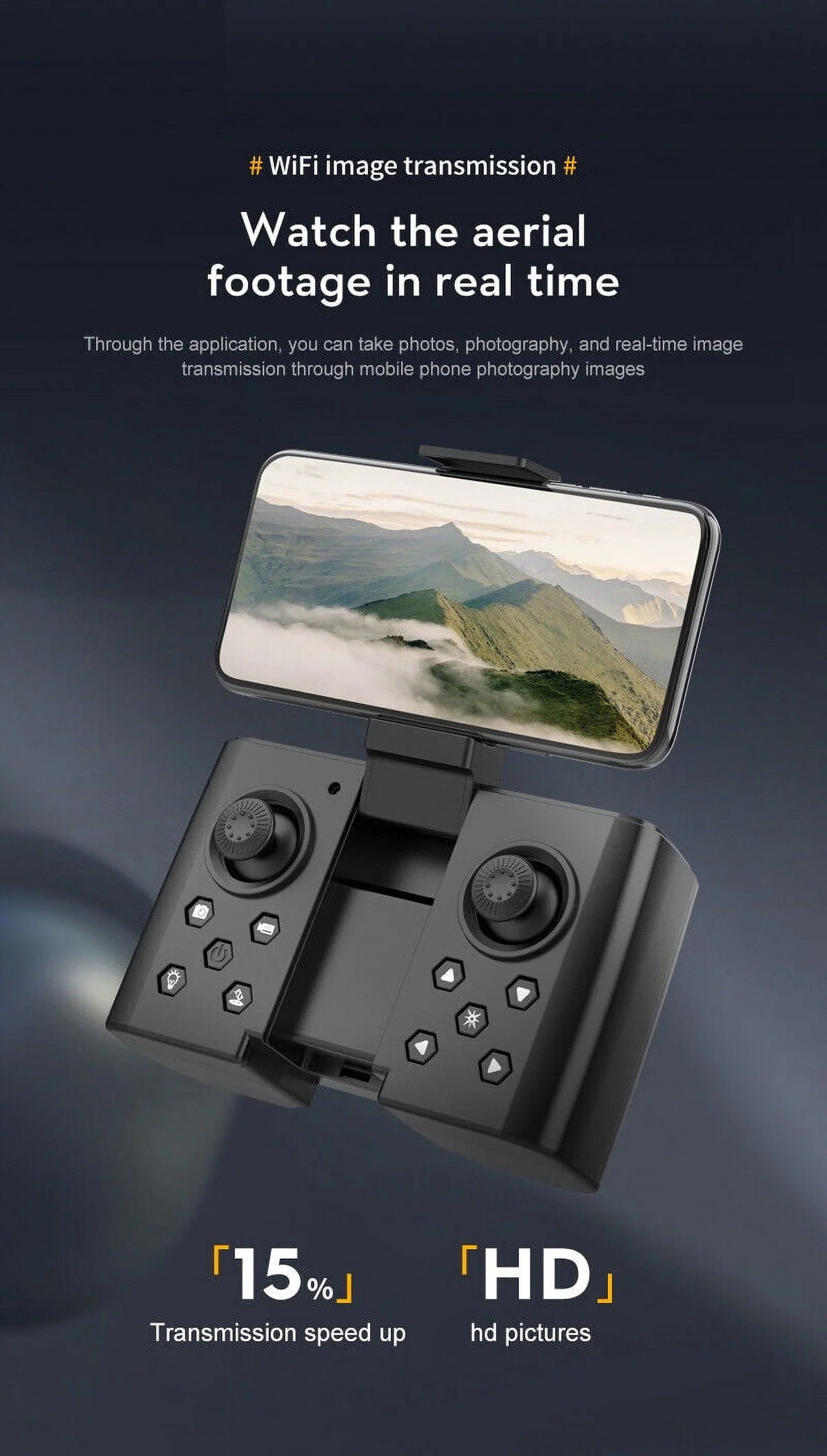 Pro Aerial Quad - Camera JahyShow SkyCapture Folding Photography HD Drone Dual - Mini Black 4K with