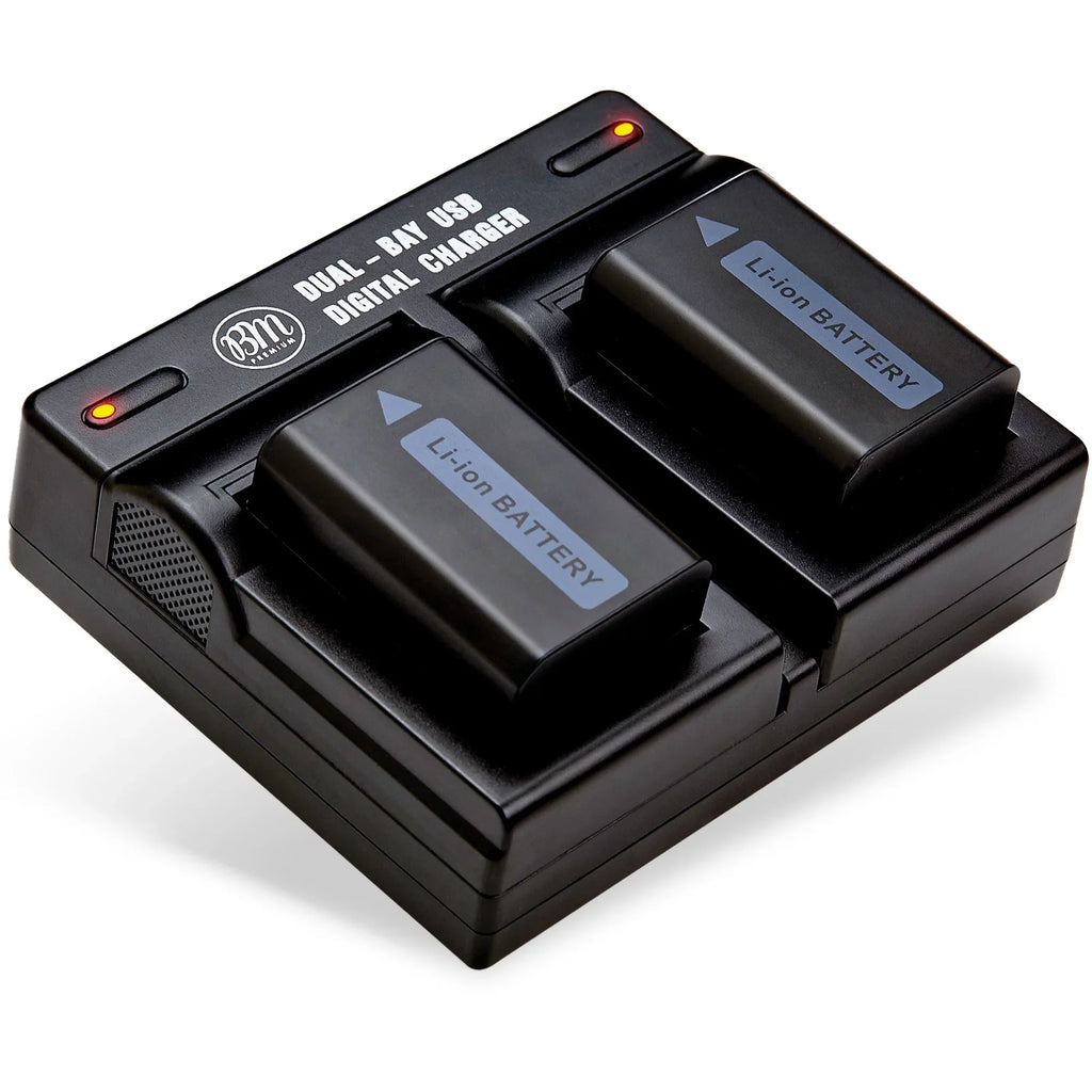 and II for a5000 2 a6000 Cameras a7 a3000 a6500 III, II, Dual 7 IV Charger a6400 Alpha II A7s a7R a6300 BM NP-FW50 Batteries A6100 DSC-RX10 A7 Sony