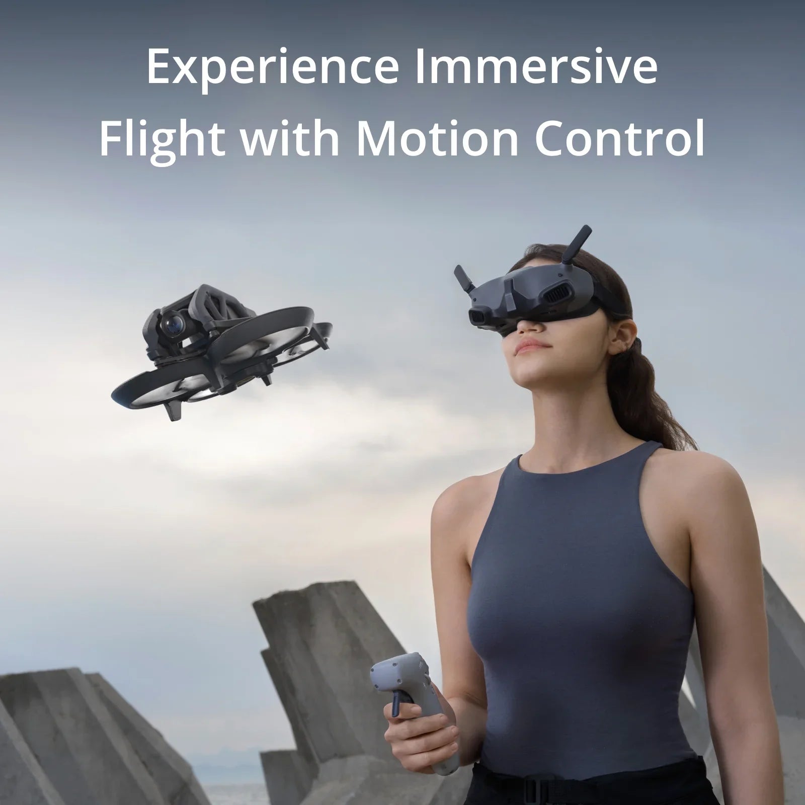 DJI w/ with Integra Goggles Combo 2 Avata Explorer & Motion Bundle FMK Controller