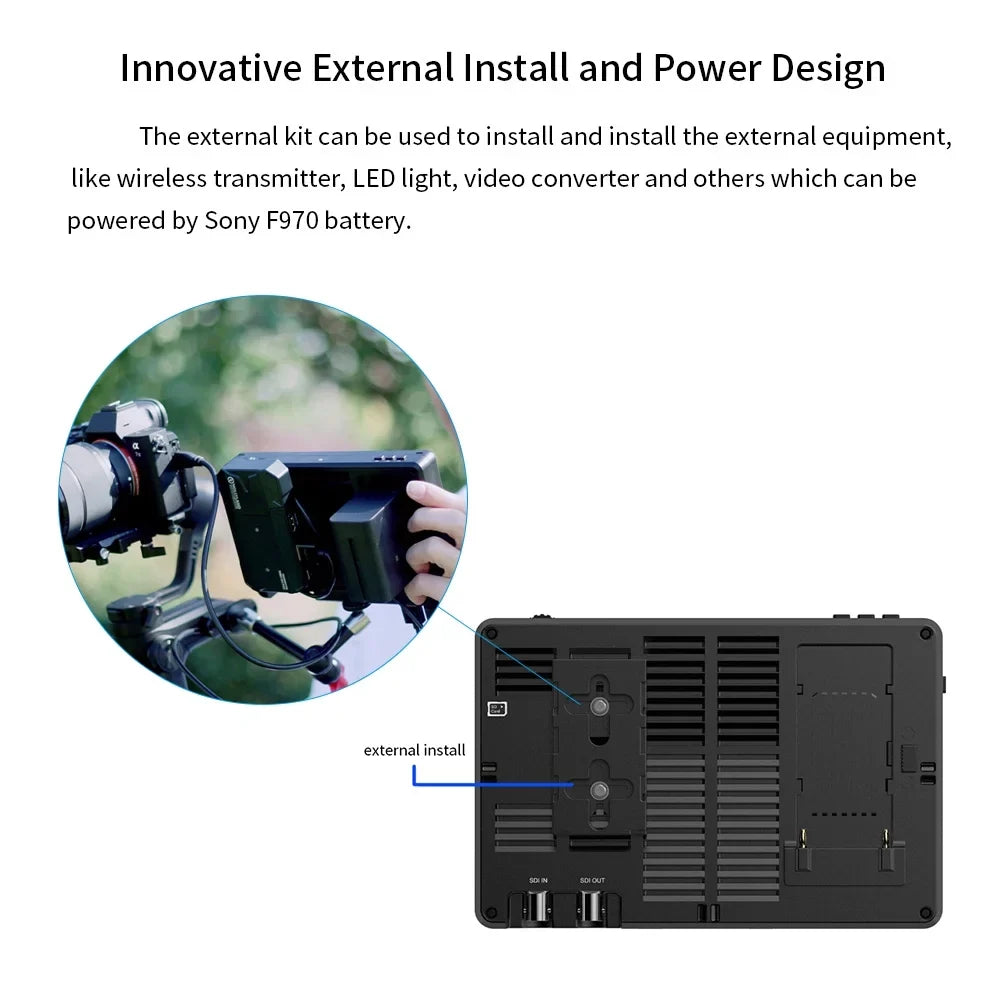 LUT7S Monitor, IPS Inch Brightness 2200nits 7 FEELWORLD Touchscreen Video Panel