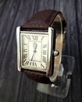 Mens Watch Lucerne Band Brown Must Style Louie Swiss Tank Classic Pierre Classic Dress Vintage