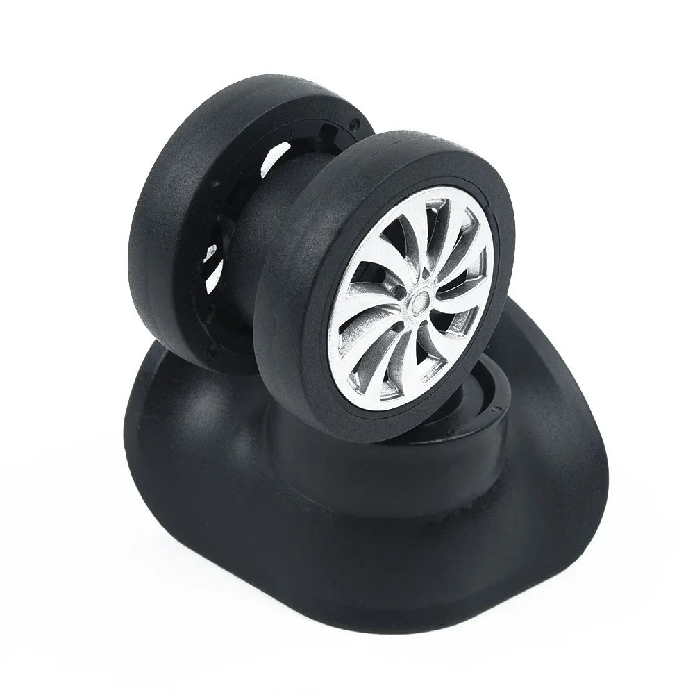 Set Universal Replacement Black Suitcase Wheels 4 Wheel Yuri Swivel Luggage