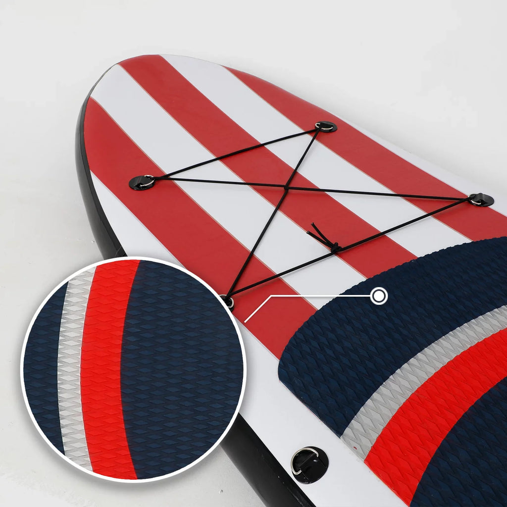 Inflatable Levels All SUPZOOM Kit Hand for Paddle, Stand Travel Backpack, Skill Bag, ISUP Star 10'6×32"×6" SUP Repair Board, Everything Waterproof Included Paddle Pump, with Leash, Up Big