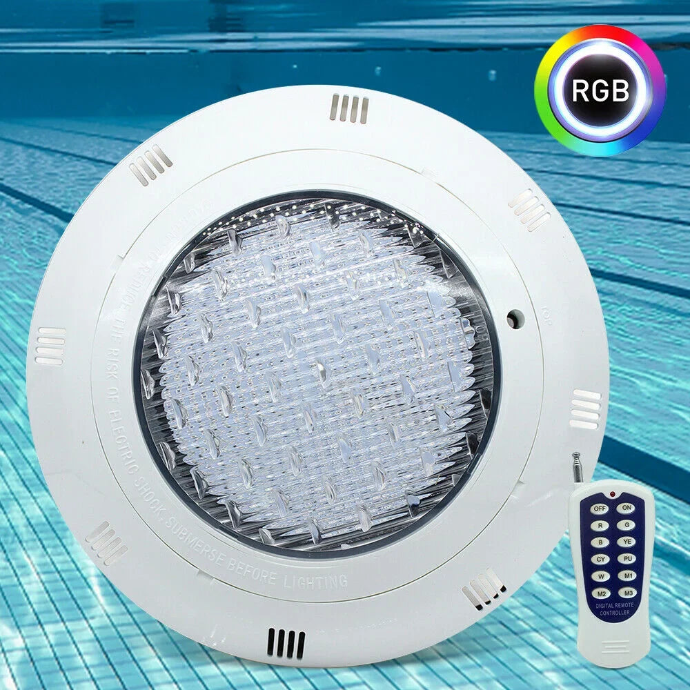 AC12V Fichiouy Lights LED Waterproof Light 7Color 36W with Pool Pool IP68 Lamp Fountain Lamp Swimming RGB Remote