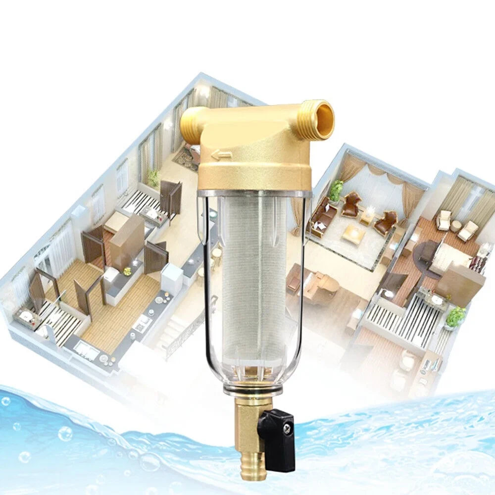 Water Water Pre-Filter Down House Filter 2X 50 System/whole Sediment Spin Micron
