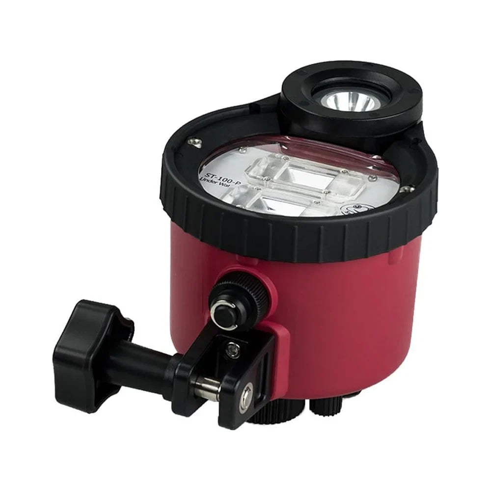 With Case Max. lamp,Optic Cable Optic frogs Waterproof 5600k 100m/328ft Waterproof Max. With Optic St-100- With Flash Qisuo 5600k Cable Sea 100m/328ft Dsfen