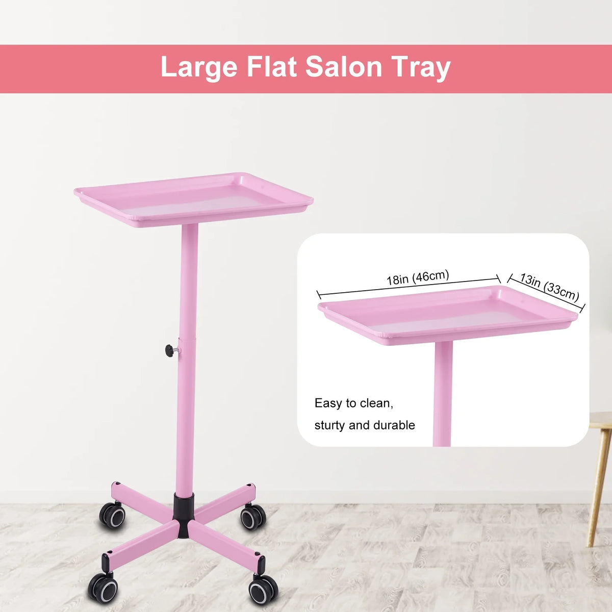 Shelf,Adjustable Wheels Tattoo Tattoo Spa Clinic Bestauty Salon Salon Wheels Cart Hair Storage Use Salon Movable Color Salon Salon Wheels Clinic Salon Beauty Pink Hair Wheels Professionals