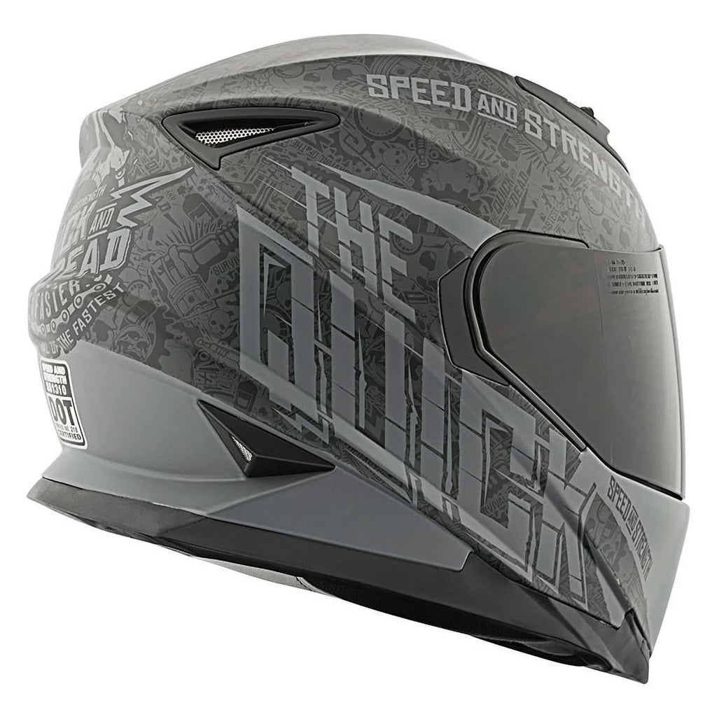 Speed&Strength All Quick And Helmet-Blk/Grey, SS1310 Full Dead Sizes Face