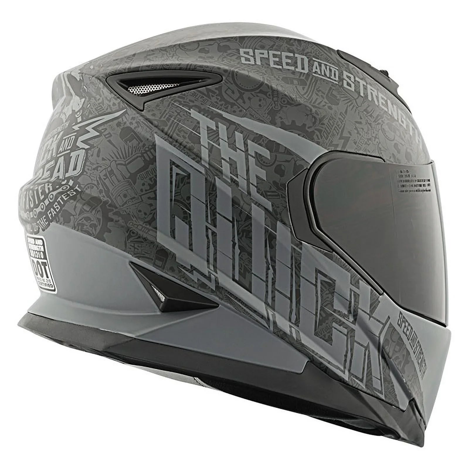 Speed&Strength All Quick And Helmet-Blk/Grey, SS1310 Full Dead Sizes Face
