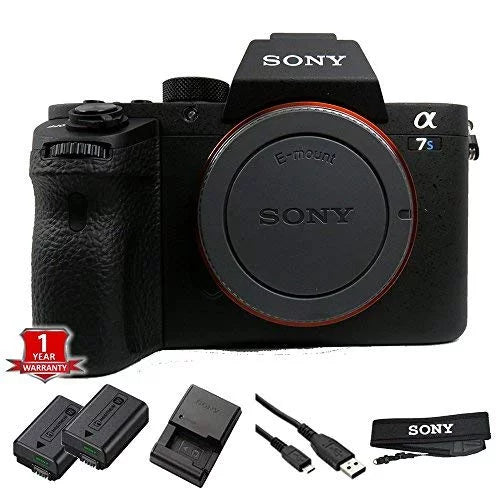 ILCE7SM2/B with Sony Full-Frame No Camera E-mount Warranty Black Model) a7S Sensor, MP (International II 12.2